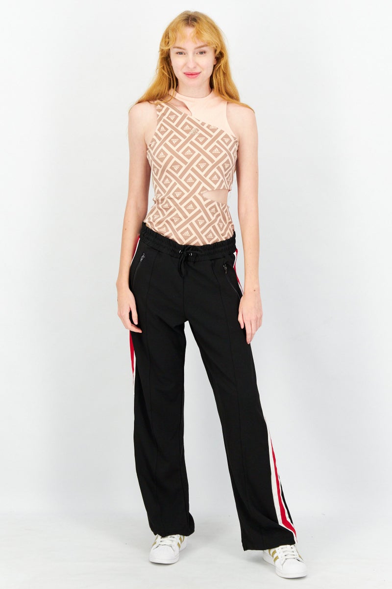 Adidas Women Sportswear Fit Training Cut Out Details Bodysuit, Multicolor - Image 4